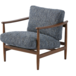 Fauteuil Chair Todd Boho POLSPOTTEN, Blauw